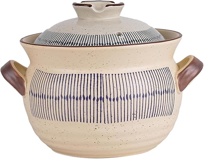 Ceramic Casserole Dish with Lid, Ceramic Cooking Pot Nonstick Earthenware Pot, Ceramic Stew Pot