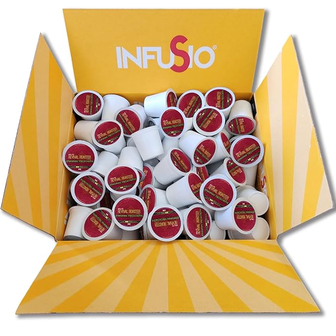 InfuSio Coffee Pods – 96 Count, Ethiopian Yirgacheffe (Light Roast Coffee) Single Serve Coffee Pods