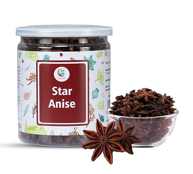 Star Anise Whole 4 oz, Perfect for Baking and Tea, Premium Dried Star Anise Pods, Aromatic, Fresh