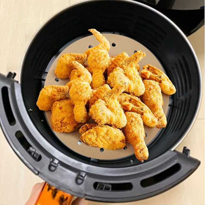 Beasea Air Fryer Round Liners - 12 Inch, 200pcs Unbleached Parchment Paper for Air Fryer and