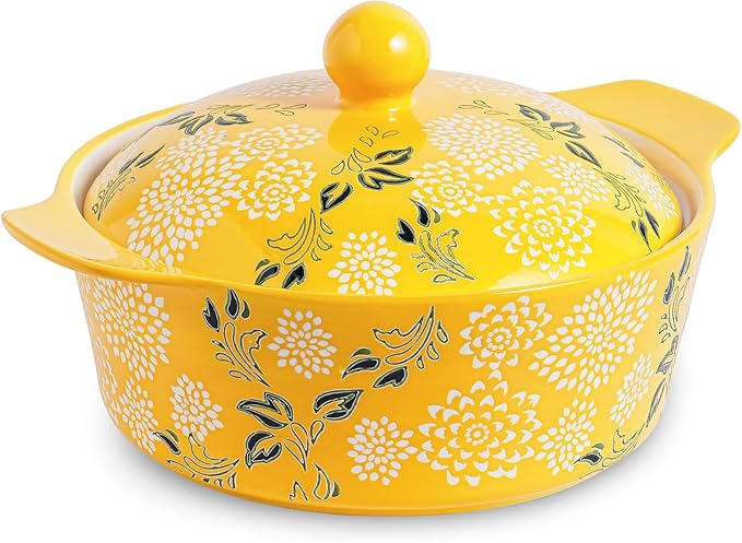 Wisenvoy Casserole Dish With Lid - Ceramic Baking Dishes For Oven