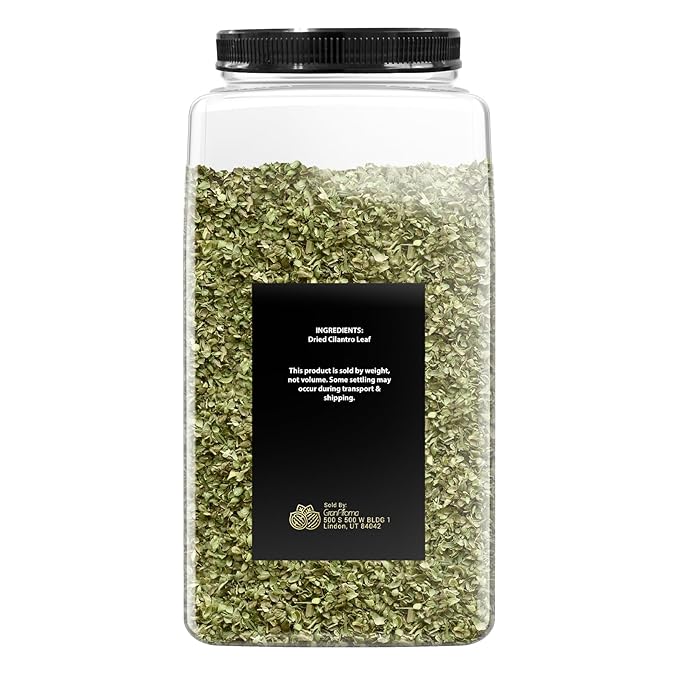 GranAroma Cilantro Flakes, Aromatic Spice, Salsas & Tacos (1 Pound)