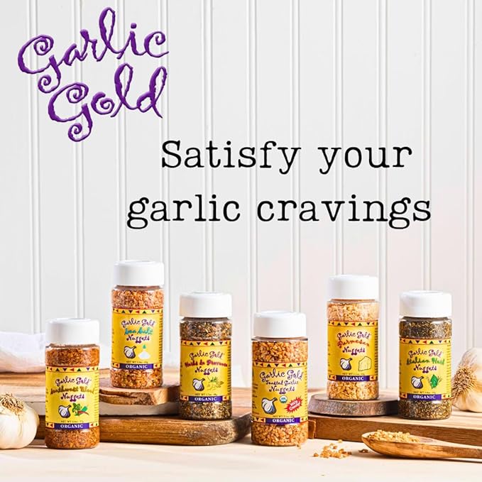 Garlic Gold Extra Virgin Olive Oil Infused with Garlic, Premium Certified USDA Organic, Low FODMAP