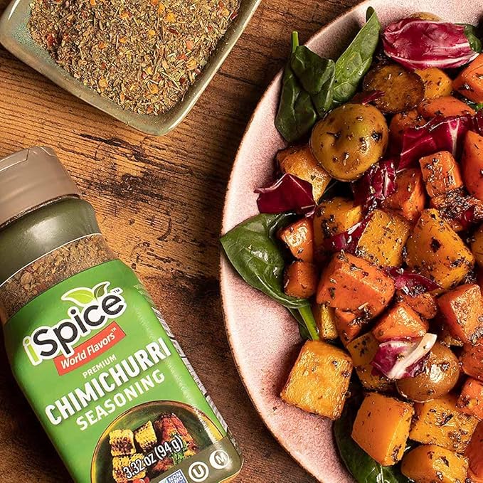iSpice - Low-Sodium, Sugar-Free 1 Pack CHIMICHURRI SEASONING World Flavor Super Spice Blend | All