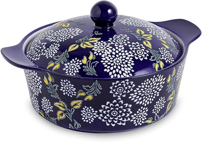 Wisenvoy Casserole Dish With Lid - Ceramic Baking Dishes For Oven