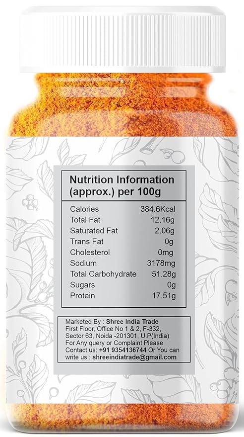 AYURVEDASHREE Sambar Masala (Lentil Soup Spice Blend) 100gm PET Jar | All Natural | Vegan | No