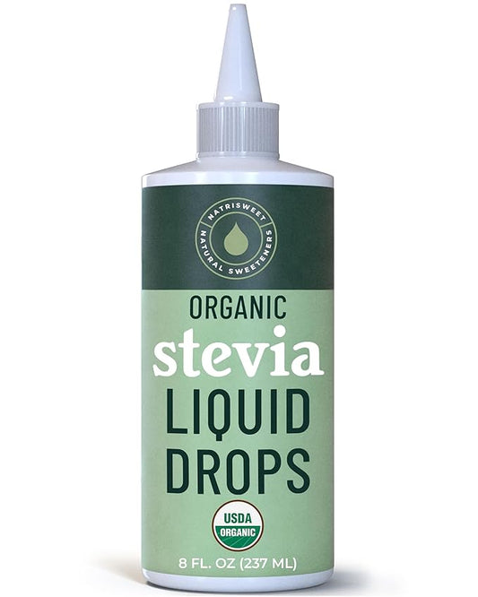 Organic Stevia Liquid Drops, 8 fl oz, Liquid Stevia Sweetener from Stevia Extracts, Zero Calorie