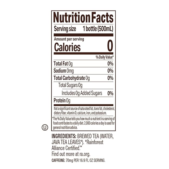 Tejava Original Unsweetened Black Iced Tea, 6 Pack, 16.9oz PET Bottles, Non-GMO, Kosher, No Sugar
