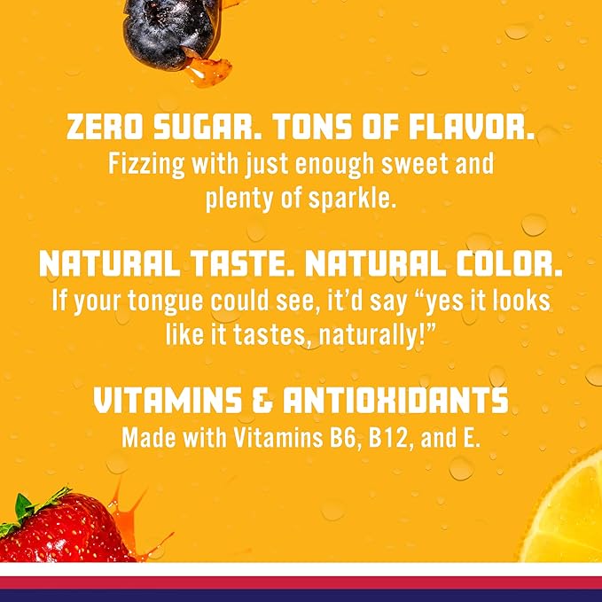 Sparkling Ice, Berry Lemonade Sparkling Water, Zero Sugar Flavored Water, with Vitamins and