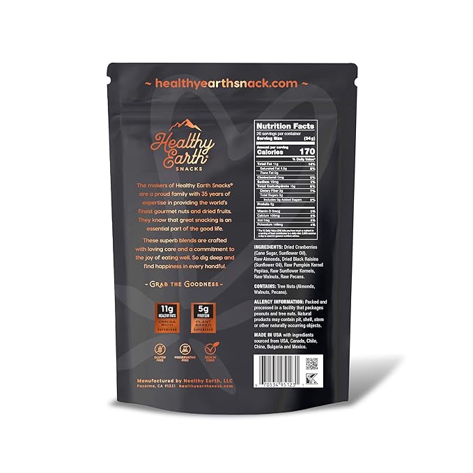 Mixed Nuts Unsalted | Trail Mix | Trail Mix without Peanuts | Sugar Free | Gourmet, Protein, Gluten