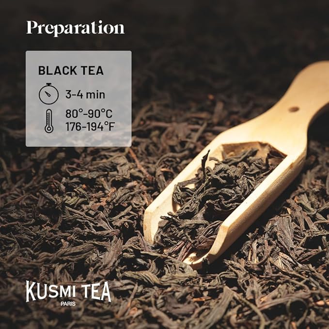 Kusmi Tea - Organic Black Tea Variety Box - Gift Idea for Men and Women - Earl Grey Tea - A