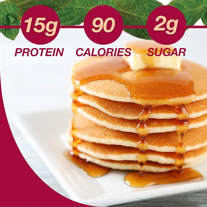 ProtiDIET Naturally Flavored Protein Pancake Mix - Low Fat High Protein Snacks - Nutrient-Rich