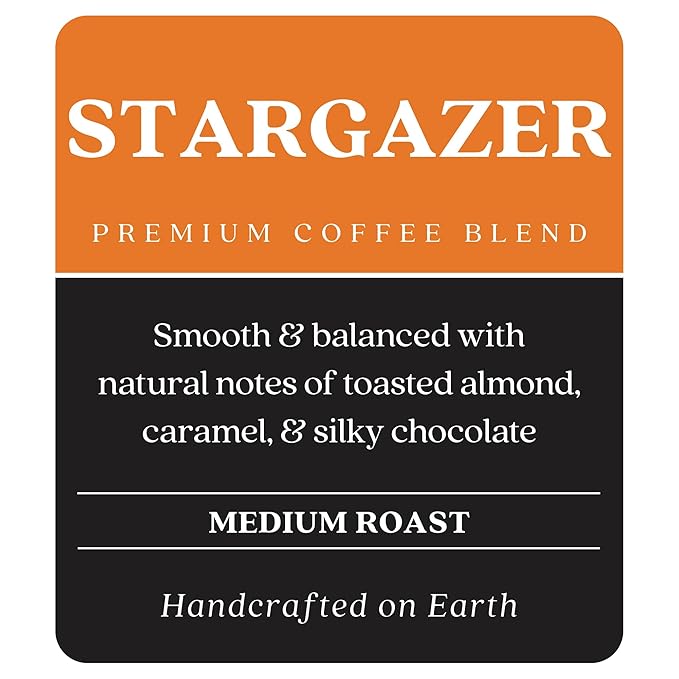 Copper Moon Single Serve Coffee Pods for Keurig K-Cup Brewers, Medium Roast, Stargazer Blend, 72
