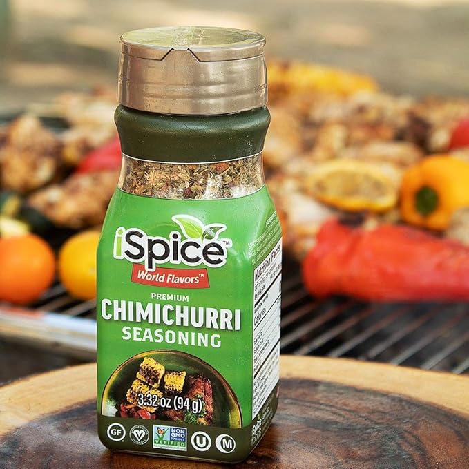 iSpice - Low-Sodium, Sugar-Free 1 Pack CHIMICHURRI SEASONING World Flavor Super Spice Blend | All