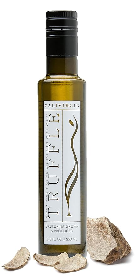 Calivirgin White Truffle Olive Oil - White Truffle Infused Extra Virgin Olive Oil - Cold Pressed