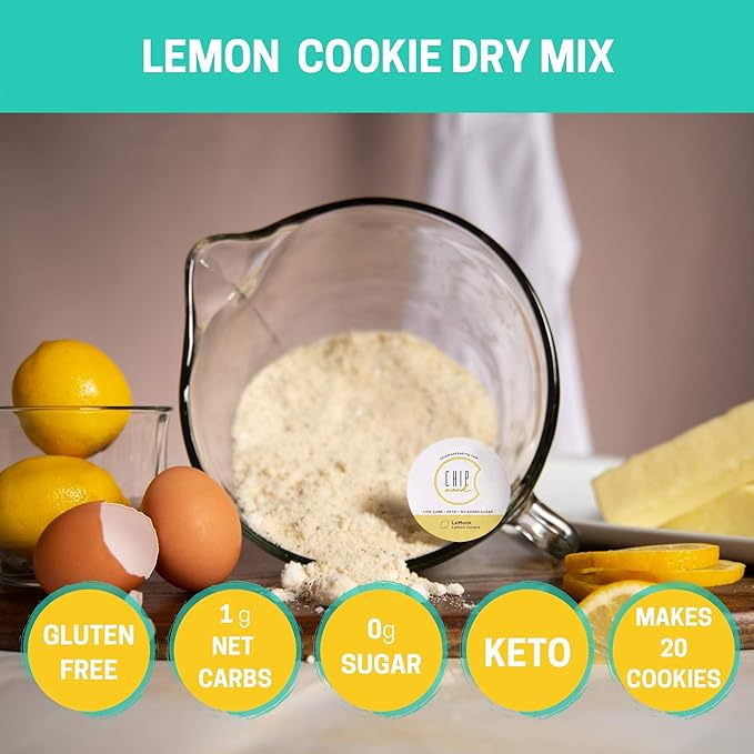 ChipMonk Cookie Mix - Zero or Low Carb Keto Friendly Snacks, Dessert, Cookies, Gluten-Free, High