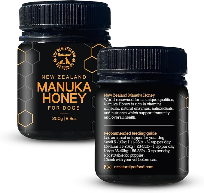 The New Zealand Natural Pet Food Co Woof Dog Treats - Manuka Honey, Dog Treats Small & Large Dog