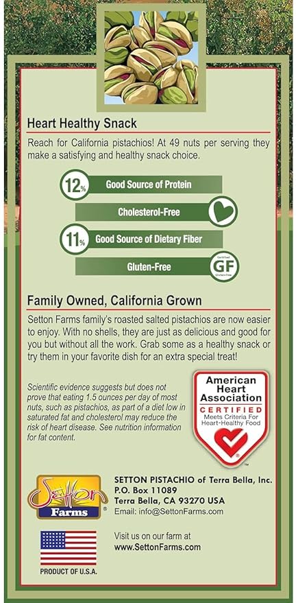 Setton Farms Shelled Pistachio Kernels, Halves & Pieces Raw, 24 Ounce (No Shells, Raw, Unsalted)