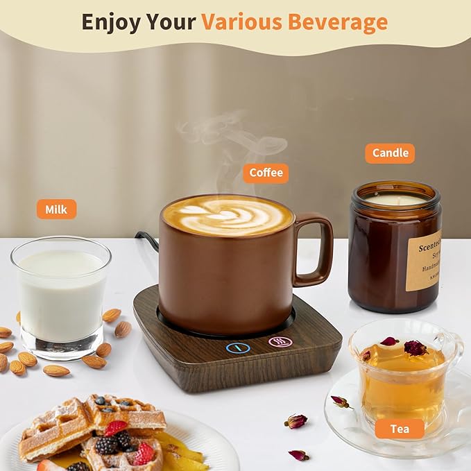 VOBAGA Coffee Warmer & Mug Warmer for Home Office Home Desk Use, Electric Cup Beverage Warmer with