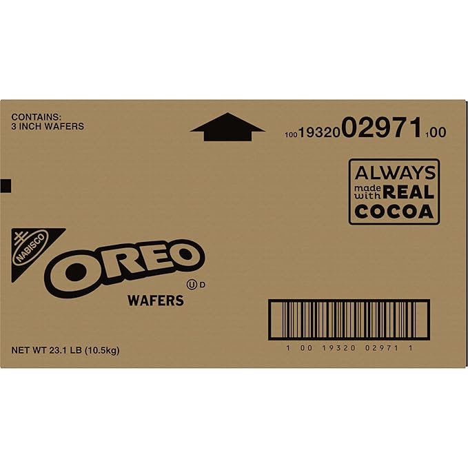 OREO 3-inch Chocolate Wafers. 23.1 lb Box