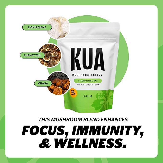Gut Health Organic Mushroom Coffee Focus and Gut Support with Boosting Immunity and Elevates Mood |