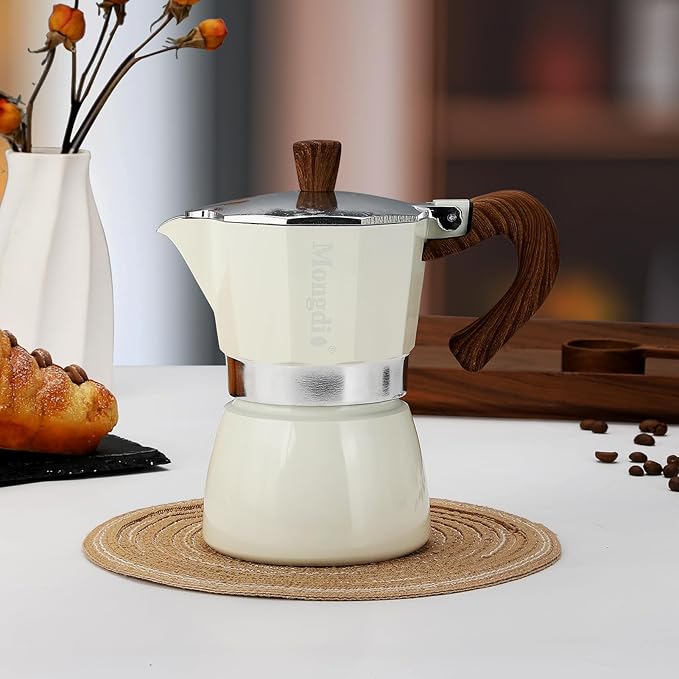 Mongdio Stovetop Espresso Maker Moka Pot, Cuban Coffee Maker Stove top coffee maker Moka Italian
