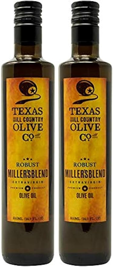Texas Hill Country Olive Co Miller's Blend Extra Virgin Olive Oil - Cold Pressed EVOO Gourmet Olive