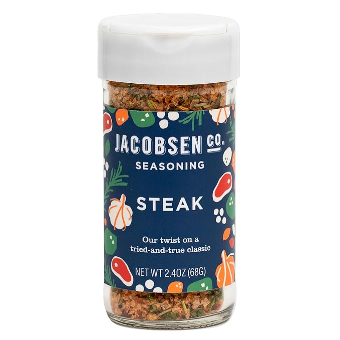 Jacobsen Salt Co. Steak Seasoning ??Sea Salt Soy-Free, Non-GMO, Gourmet Seasonings and Spices for