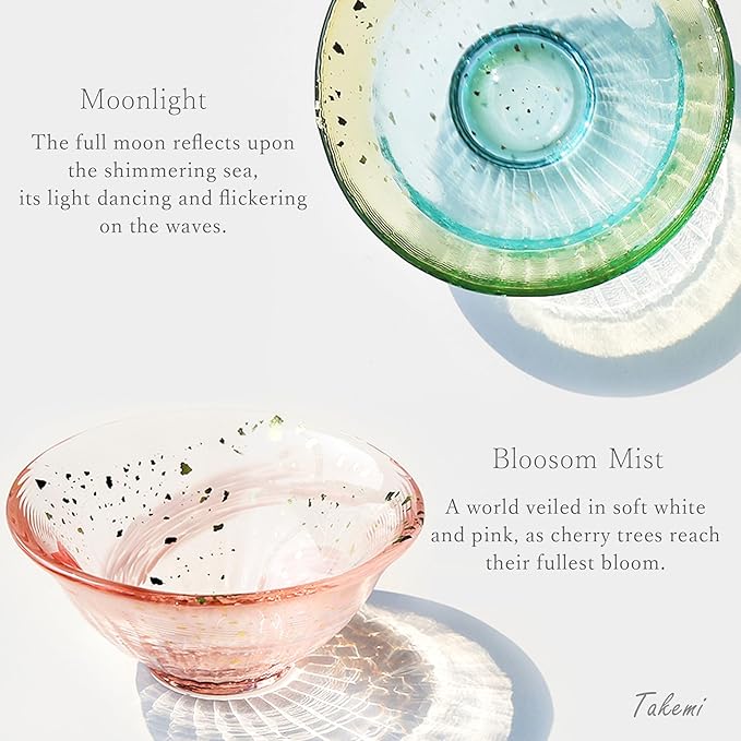 Japanese drinkware gift Handcrafted Mini Glass Set Elegant Japanese Sake Cups Perfect for Any