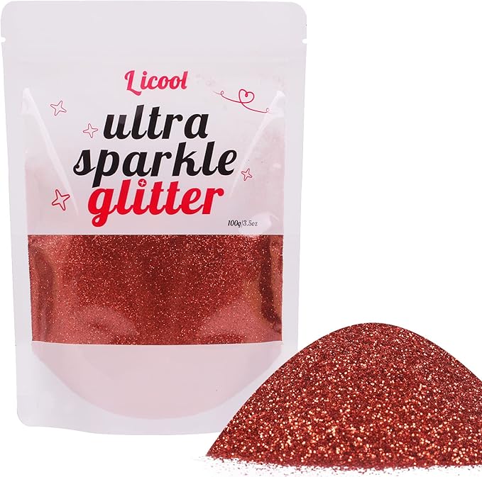 Holographic Fine Glitter, 100g/3.5oz Extra Fine Glitters Powder Packs for Resin, Craft Glitter for