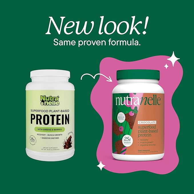 Nutranelle - Plant Based Protein Powder - 25 g Vegan Protein Powder with 30 Servings - Blended Rice