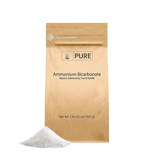 Pure Original Ingredients Ammonium Bicarbonate (2lb) Baker's Ammonia, Traditional Leavening Agent