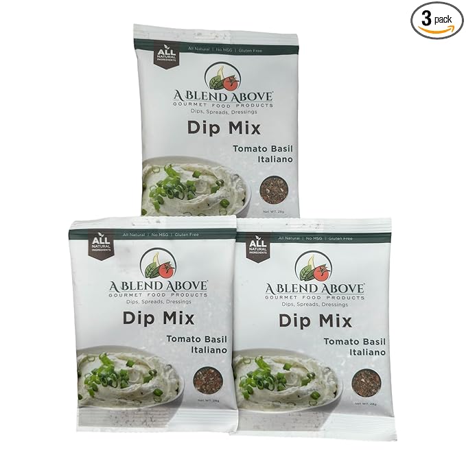 A Blend Above Tomato Basil Italiano Dip Mix, 1 oz, (3 Pack)
