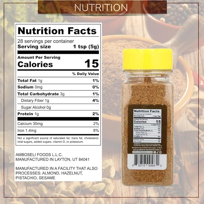 USimplySeason Garam Masala Spice Blend (4.8oz) - Warm & Aromatic Spice for Indian-Inspired Dishes &