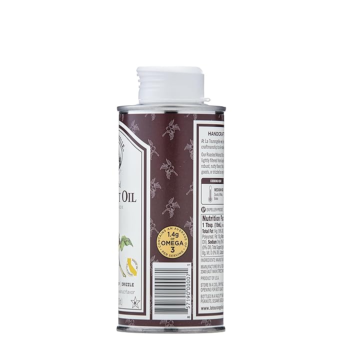 La Tourangelle, Roasted Walnut Oil, Plant-Based Source of Omega-3 Fatty Acid, Cooking, Baking, &