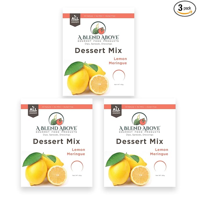 A Blend Above Lemon Meringue Pie Mix - No-Bake Desserts, All Natural, Vegan, Gluten Free, No MSG