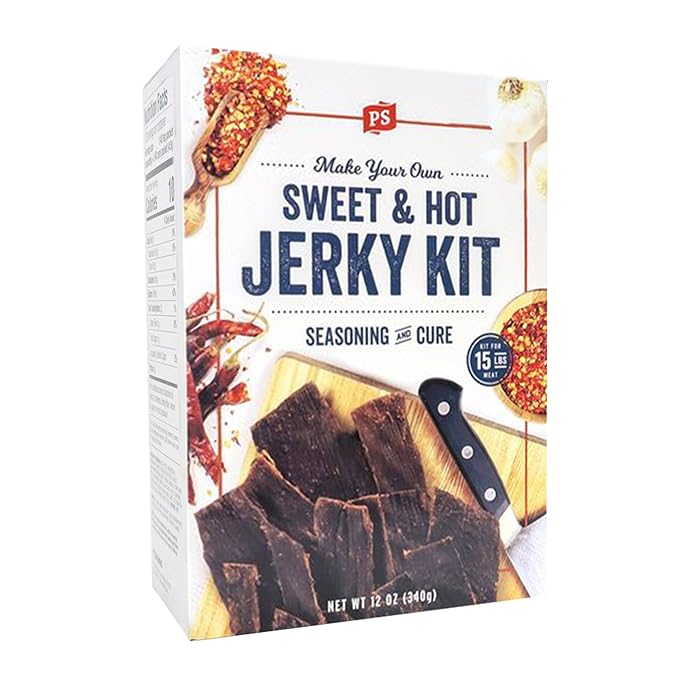 PS Seasoning Jerky Seasoning and Cure Kit (Sweet & Hot) - Award-Winning DIY Beef Jerky Making Kit
