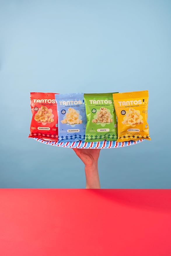 Tantos! Puffed Pasta Chips ??Healthy Pasta Snack by Top Chef Joe Sasto ??Plant-Based, Low Calorie