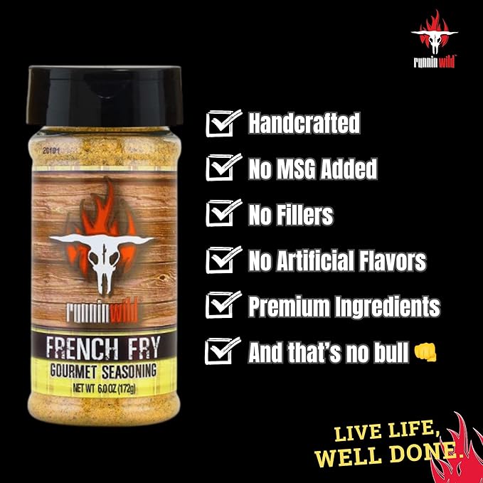 French Fry Seasoning ??Packed with Flavor | No Artificial Flavors or MSG added | Runnin??Wild