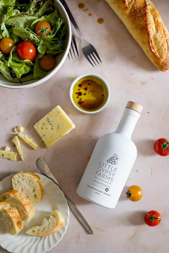 Organic Balsamic Vinegar from Little Gypsy Farms | First Cold-Pressed and Oak Barrel Aged | Notes