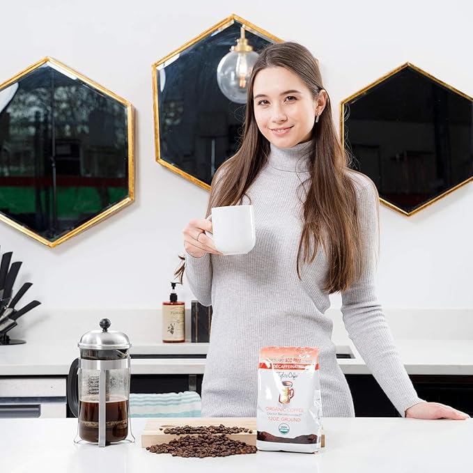 Tyler?™s Acid Free Organic Ground Coffee - 100% Arabica Full Flavor Decaf - For Acid Free Diets