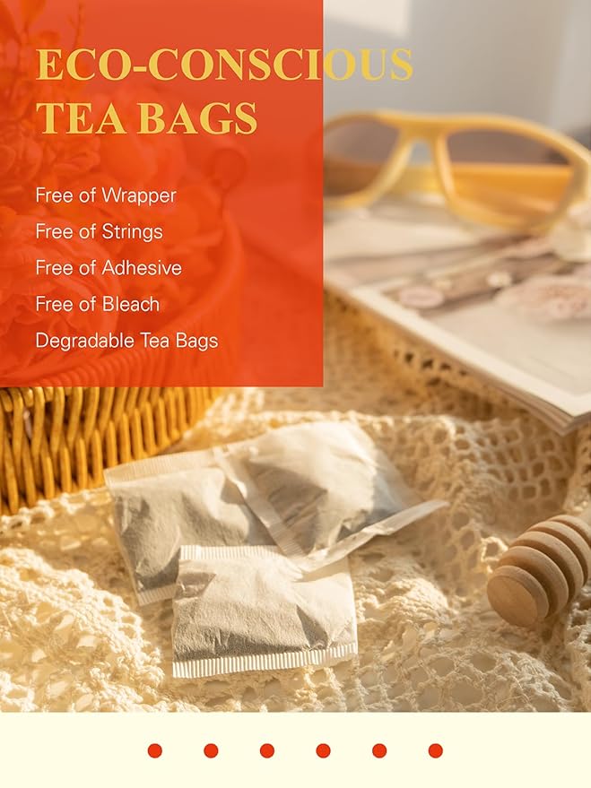GLDNT Organic Lapsang Souchong Tea Bags, Organic Smoked Black Tea, Caffeinated, Full-Bodied Taste