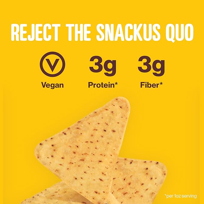 HIPPEAS Chickpea Tortilla Chips, Rockin??Ranch, 1 Ounce (Pack of 18), 3g Protein, 3g Fiber, Vegan