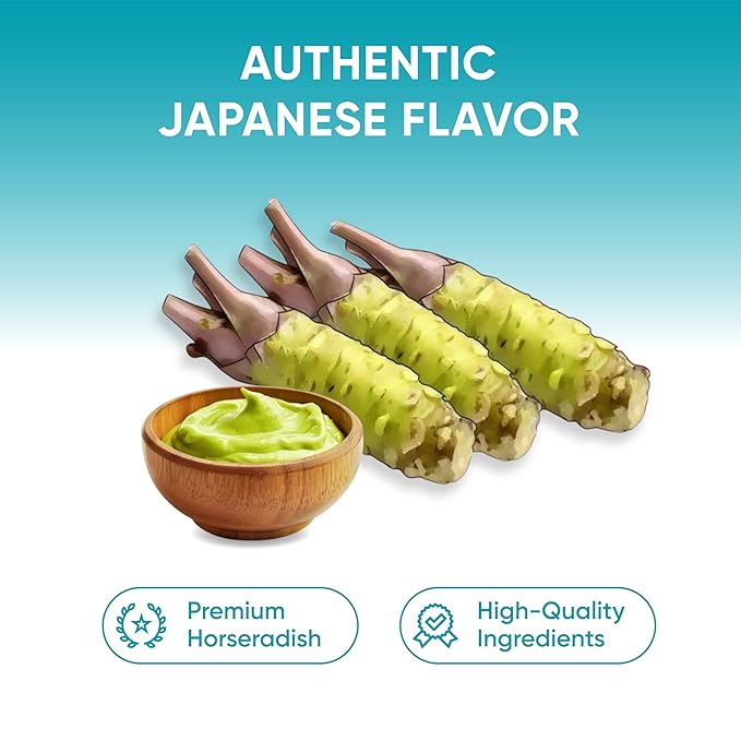 RSF ??Premium Wasabi Powder 2.2 LB (1kg) ??Real Japanese Horseradish Root ??Intense Heat for Sushi