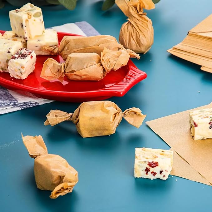 500 PCS Precut Parchment Paper Squares for Baking Cookies, Unbleached Nonstick Wax Paper Sheets for
