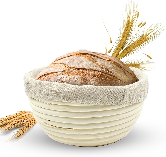 Banneton Bread Proofing Basket Sourdough Proofing Basket for Beginners & Professional Bakers