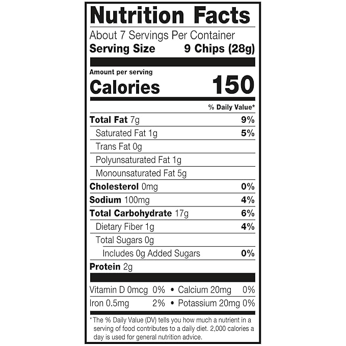 Late July Blue Corn Dippers Organic Tortilla Chips, 7.4 Oz Bag