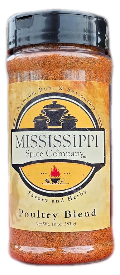 Mississippi Spice Company Premium Rubs & Seasonings, Poultry Blend, 10 oz