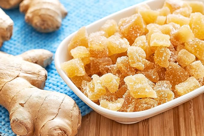 Anna and Sarah Unsulphured Crystallized Ginger Chunks in Resealable Bag, 2 lbs Pack of 2 - Total 4