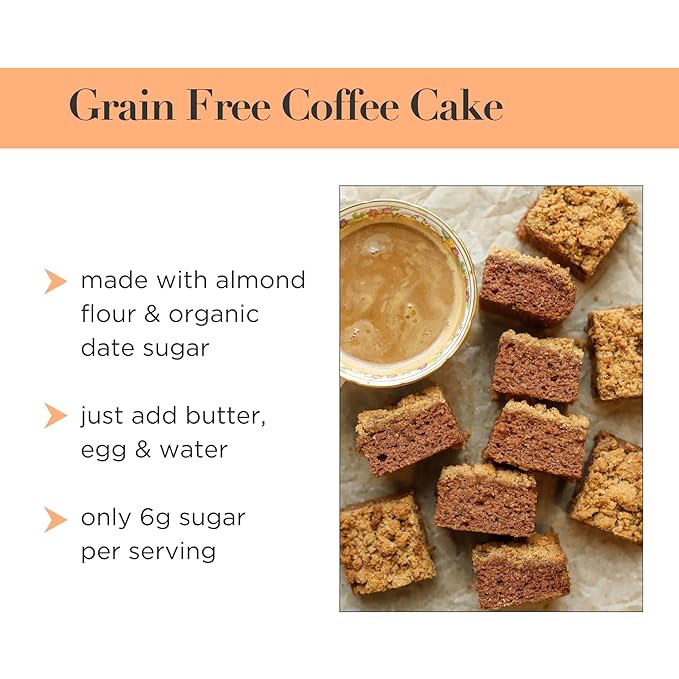Stellar Eats Grain-Free Coffee Cake Baking Mix | Gluten-Free, Dairy-Free, Plant-Based